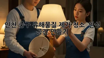 인천 중구 유해물질 제거 청소 ✨ 안심 공간 만들기